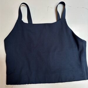 Girlfriend Collective high neck navy tank size L